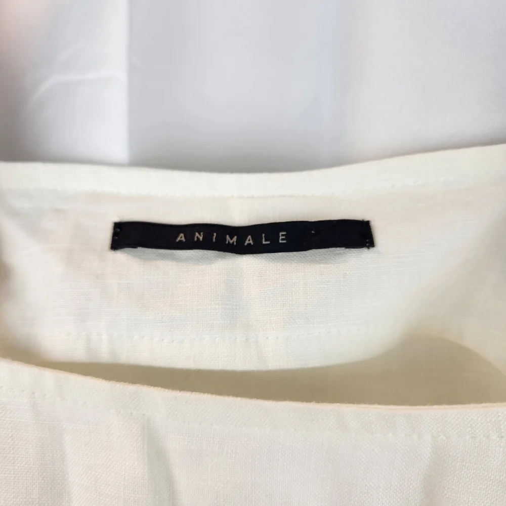 ANIMALE linen dress with pockets size 6 in EUC - Picture 3 of 8